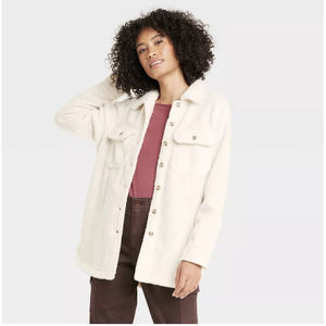 Cozy Cream Colored Teddy Jacket